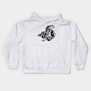 The snake crashed the plane Kids Hoodie